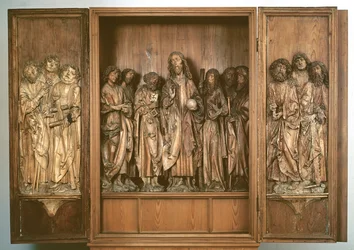 Trittico di Windsheim raffigurante Cristo con i dodici apostoli (legno)